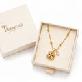 Lucky Clover Gold Pendant Necklace for Women | Elegant Charm Jewelry
