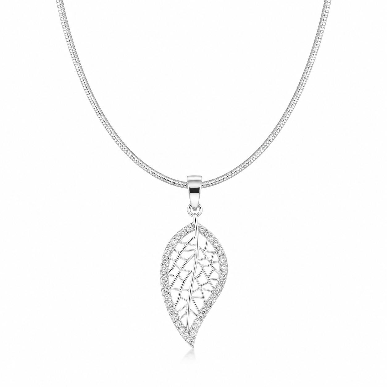 Whisper Leaf Pendant Necklace