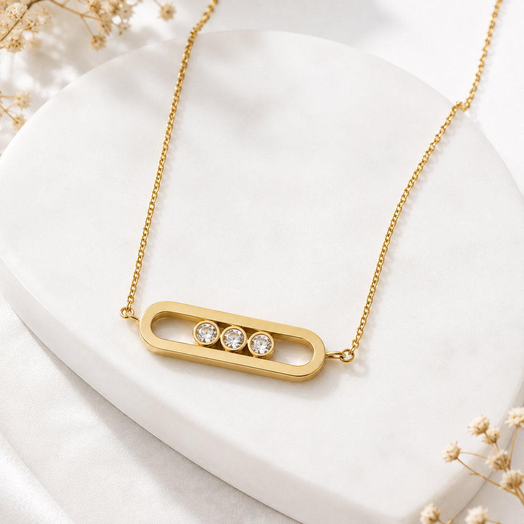 Stones Bar Necklace