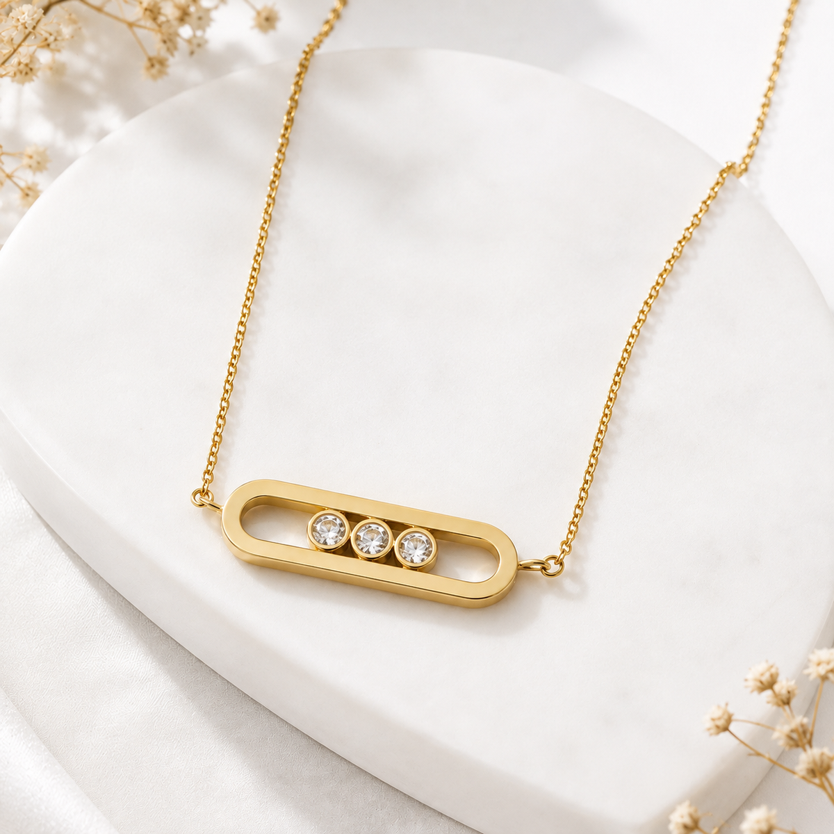 Stones Bar Necklace
