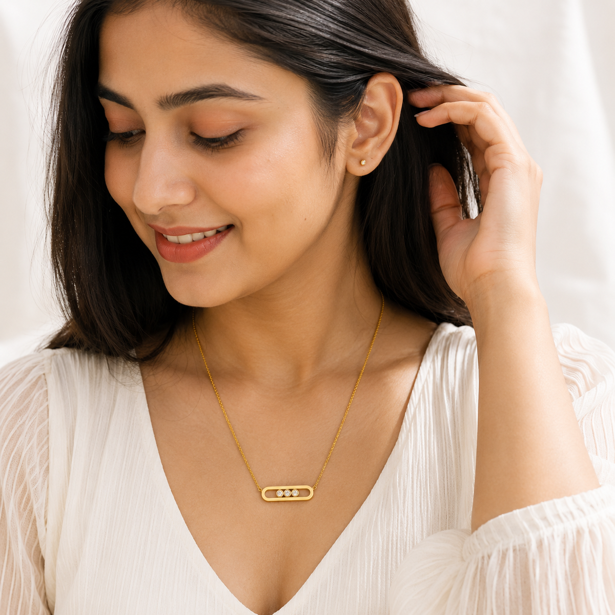 Stones Bar Necklace