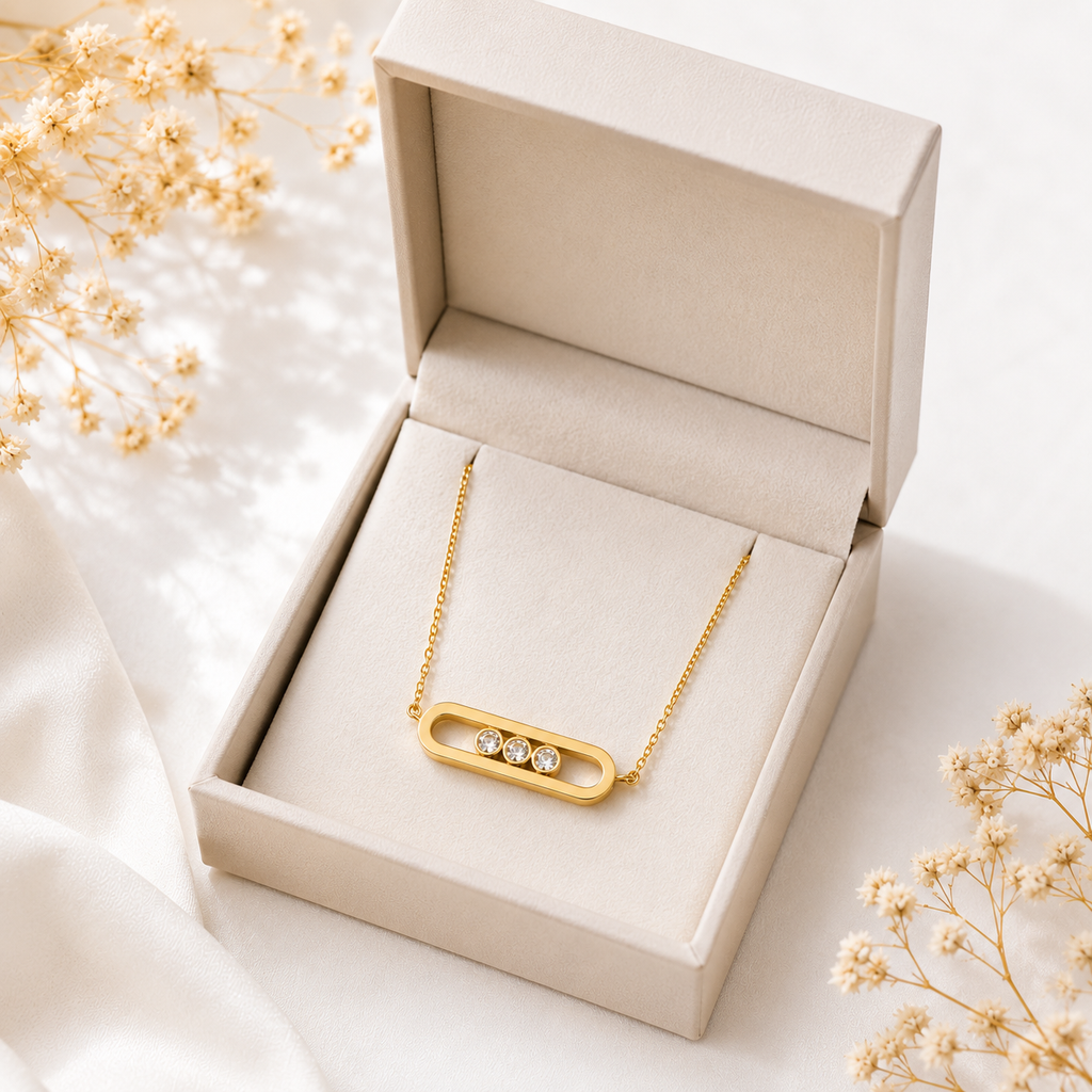 Stones Bar Necklace