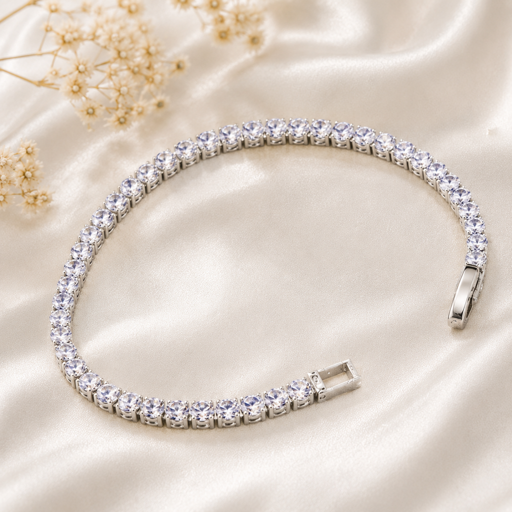 Classic Crystal Tennis Bracelet for Women