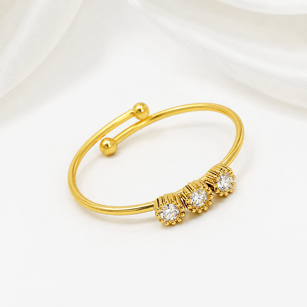 Triple Crystal Elegance Ring