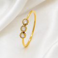 Triple Crystal Elegance Ring