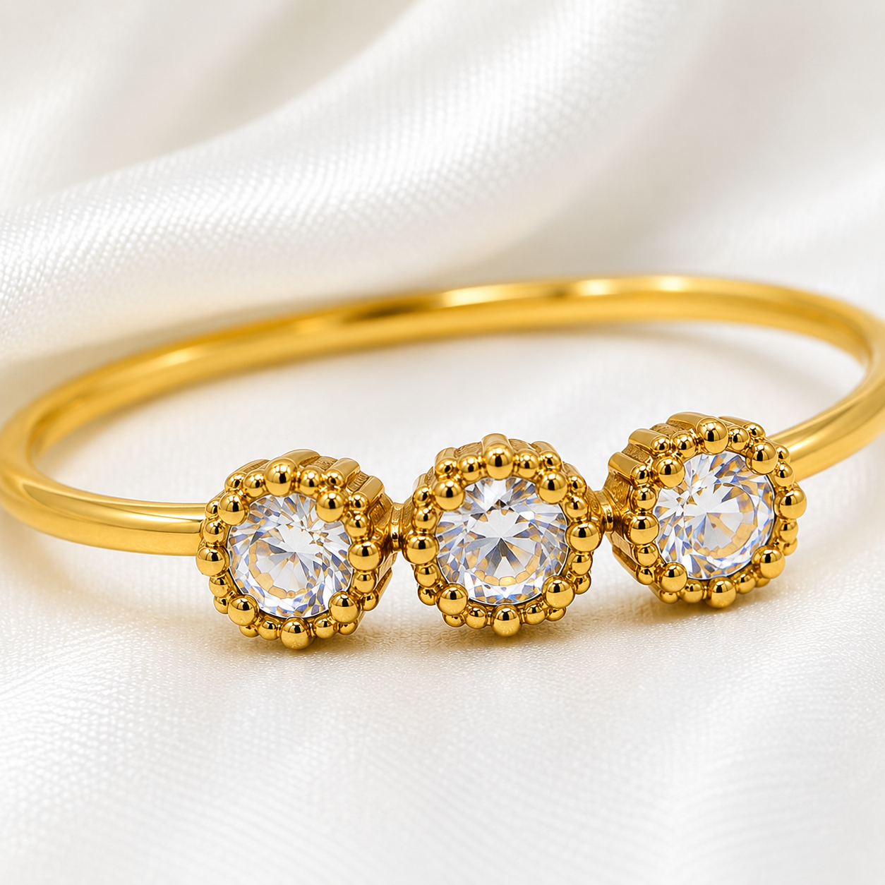 Triple Crystal Elegance Ring