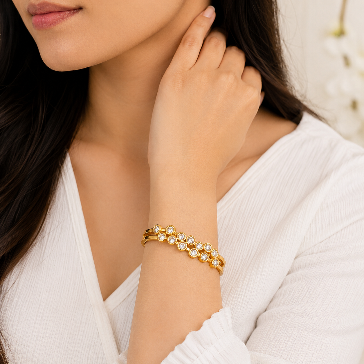 Crystal Cluster Luxe Bracelet
