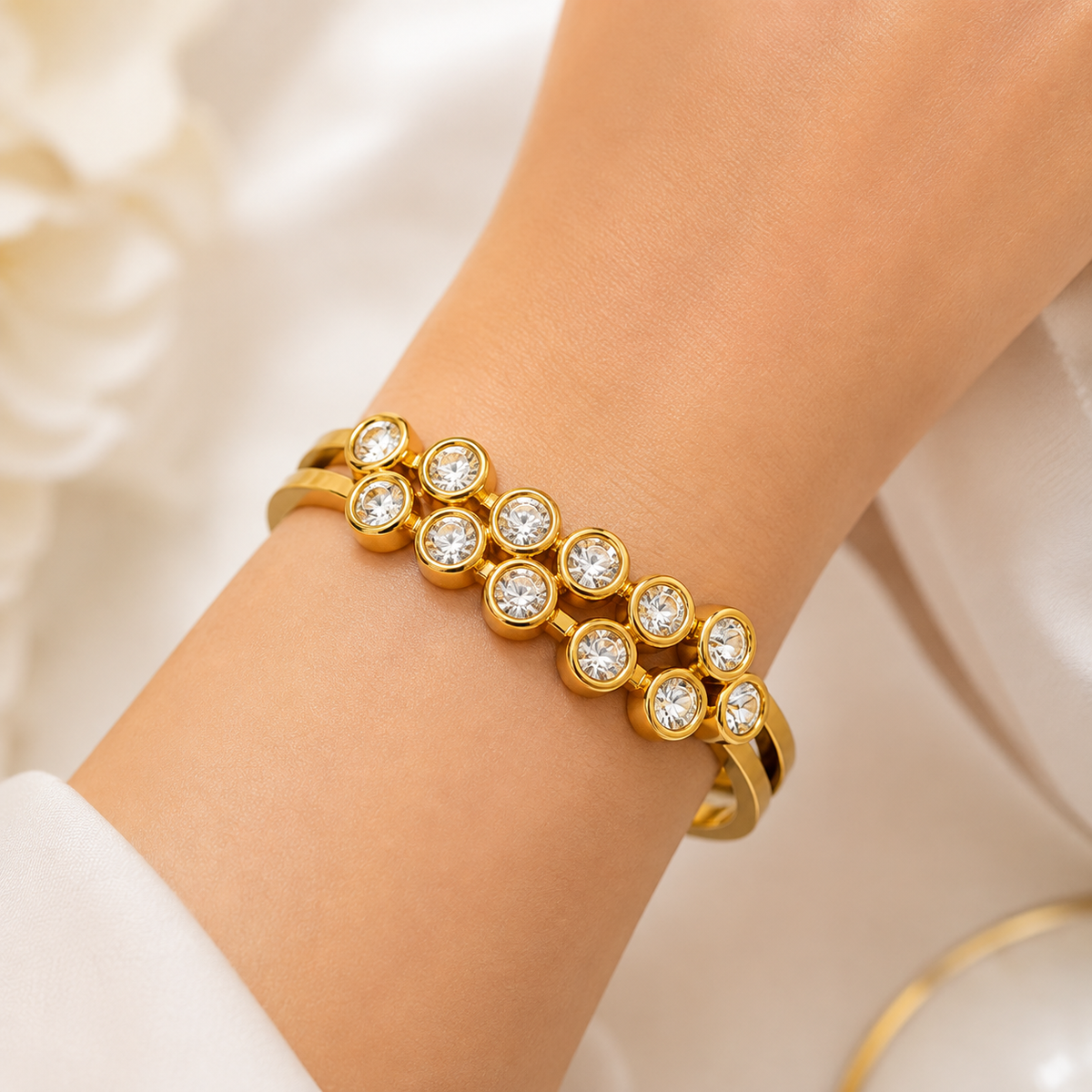 Crystal Cluster Luxe Bracelet