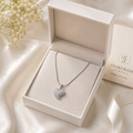 Sparkling Heart Pendant Necklace for Women | Premium Anti-Tarnish Silver Finish