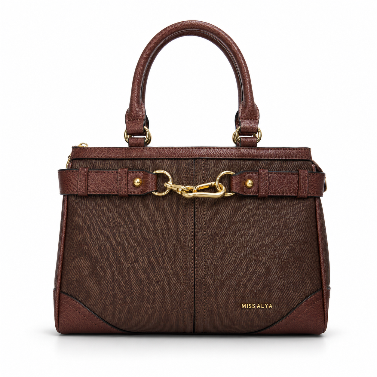 Luxury Brown Top Handle Handbag for Women | Premium Designer Tote Bag