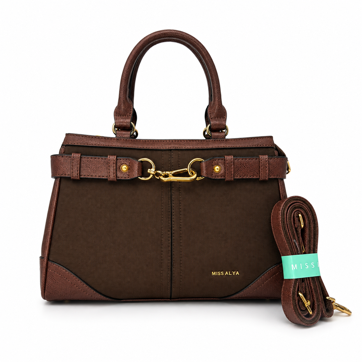 Luxury Brown Top Handle Handbag for Women | Premium Designer Tote Bag