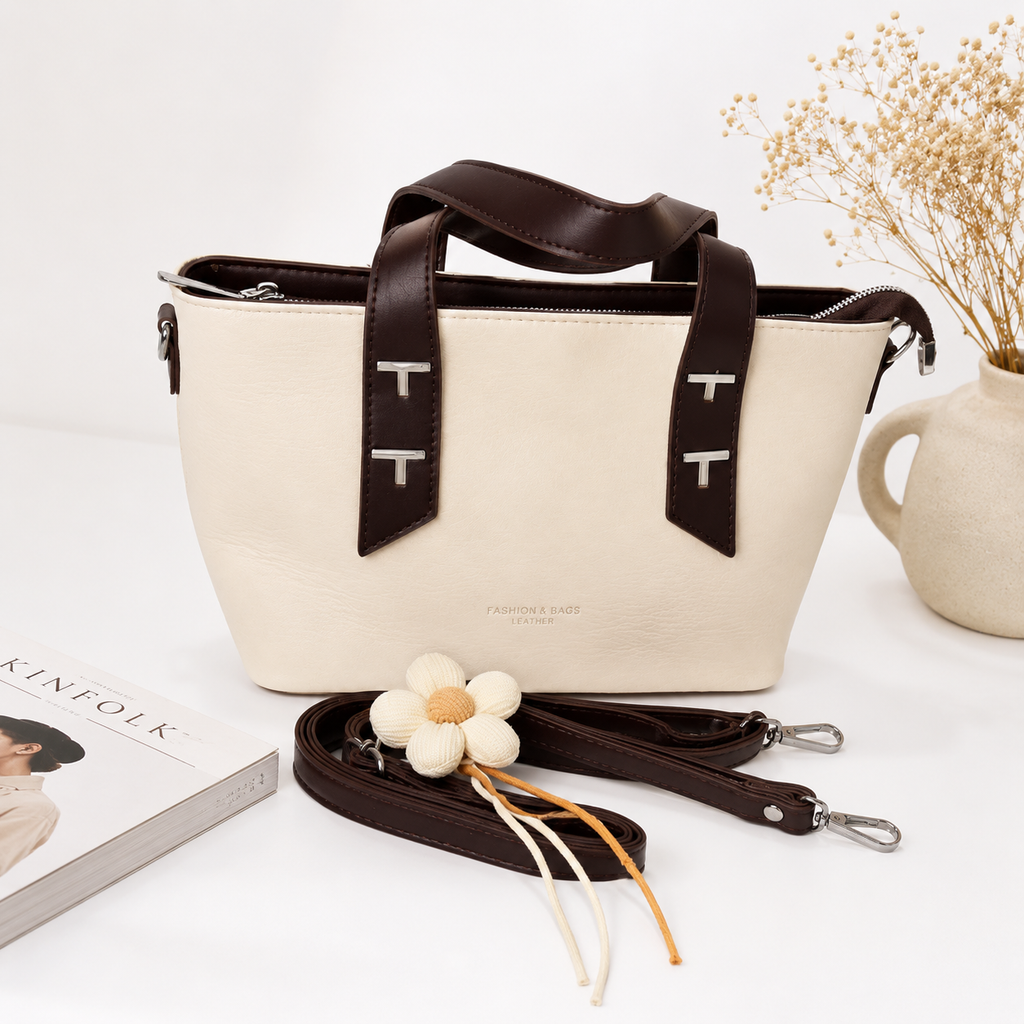 Premium Leather Tote Bag for Women | Elegant Shoulder & Crossbody Handbag
