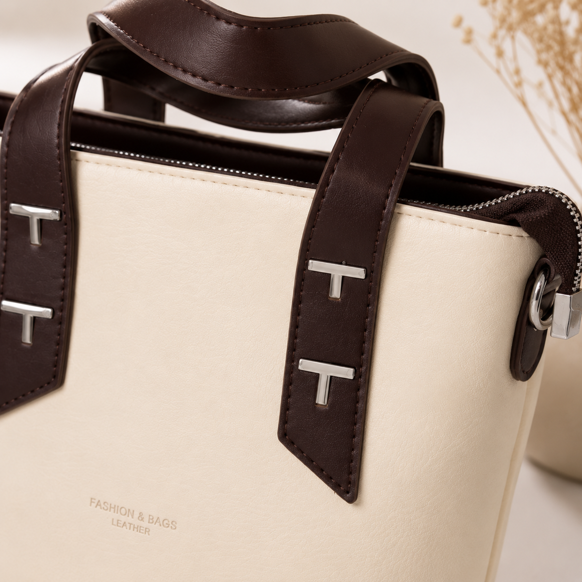 Premium Leather Tote Bag for Women | Elegant Shoulder & Crossbody Handbag