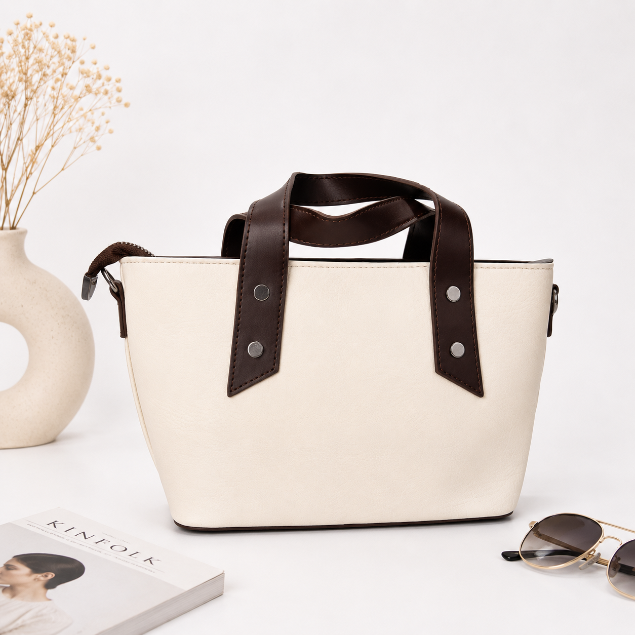 Premium Leather Tote Bag for Women | Elegant Shoulder & Crossbody Handbag