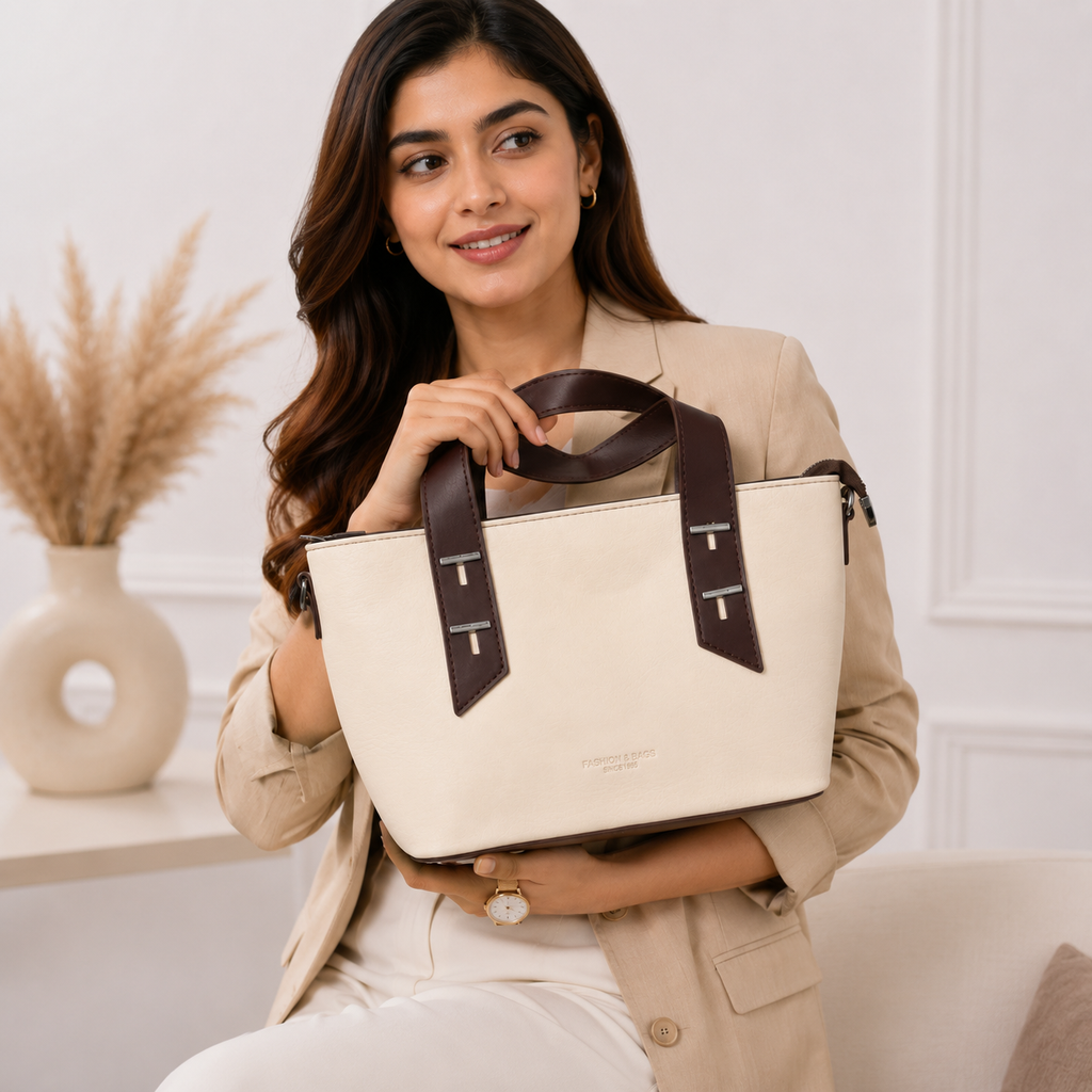 Premium Leather Tote Bag for Women | Elegant Shoulder & Crossbody Handbag