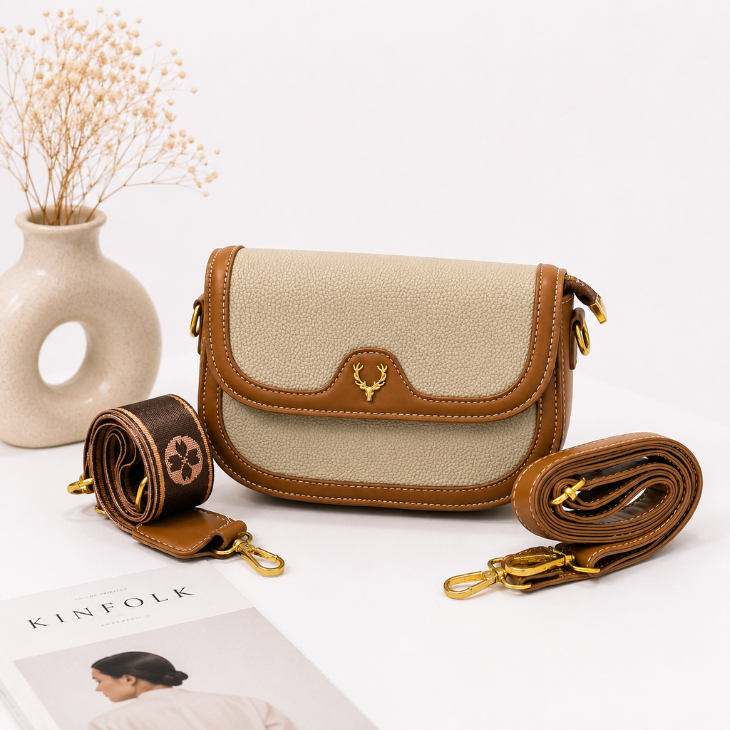 Premium Women's Crossbody Sling Bag with Dual Adjustable Straps | Elegant Shoulder Purse