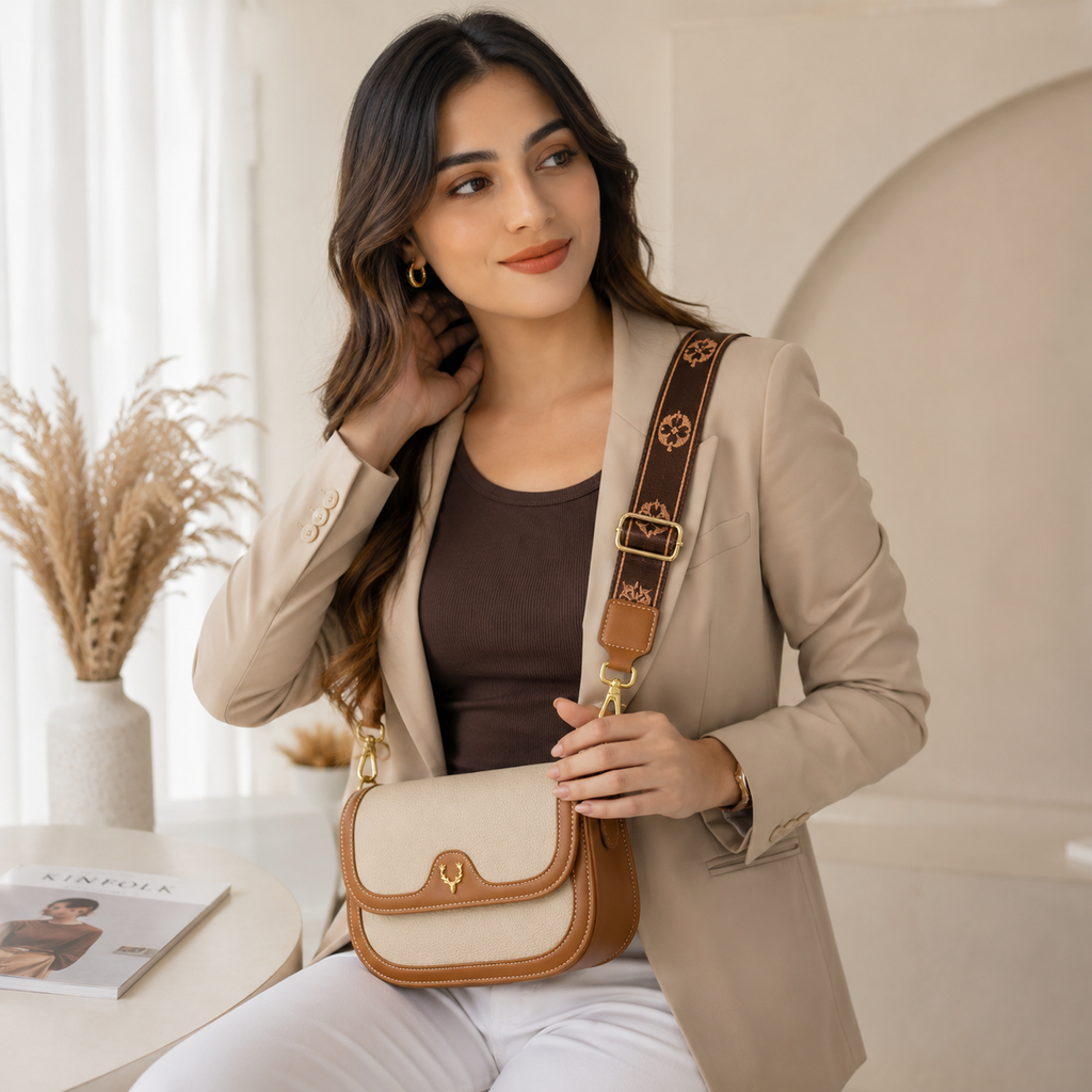 Premium Women's Crossbody Sling Bag with Dual Adjustable Straps | Elegant Shoulder Purse