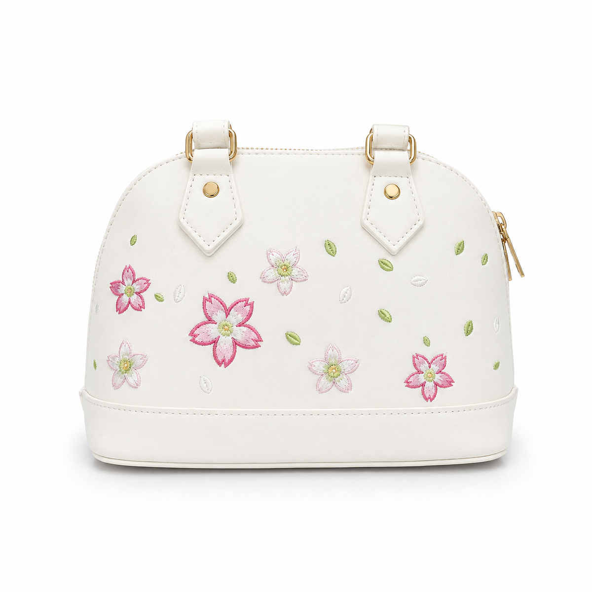 Elegant Floral Embroidered Handbag for Women | Premium Leather Shoulder & Tote Bag