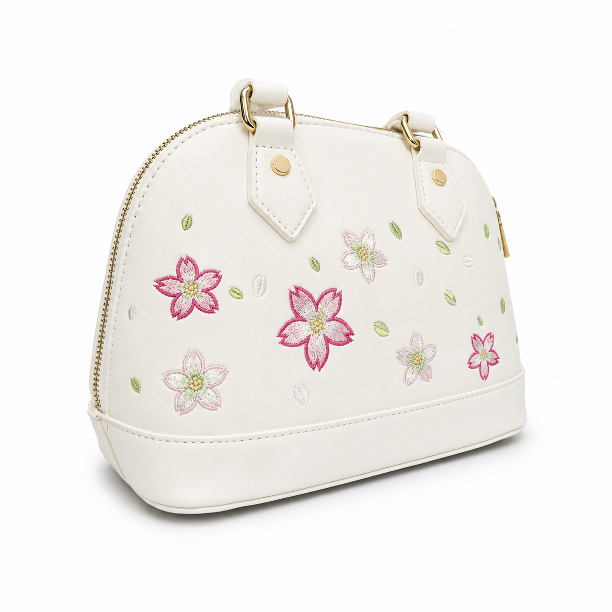 Elegant Floral Embroidered Handbag for Women | Premium Leather Shoulder & Tote Bag