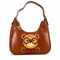 Cute Bear Charm Shoulder Bag for Women