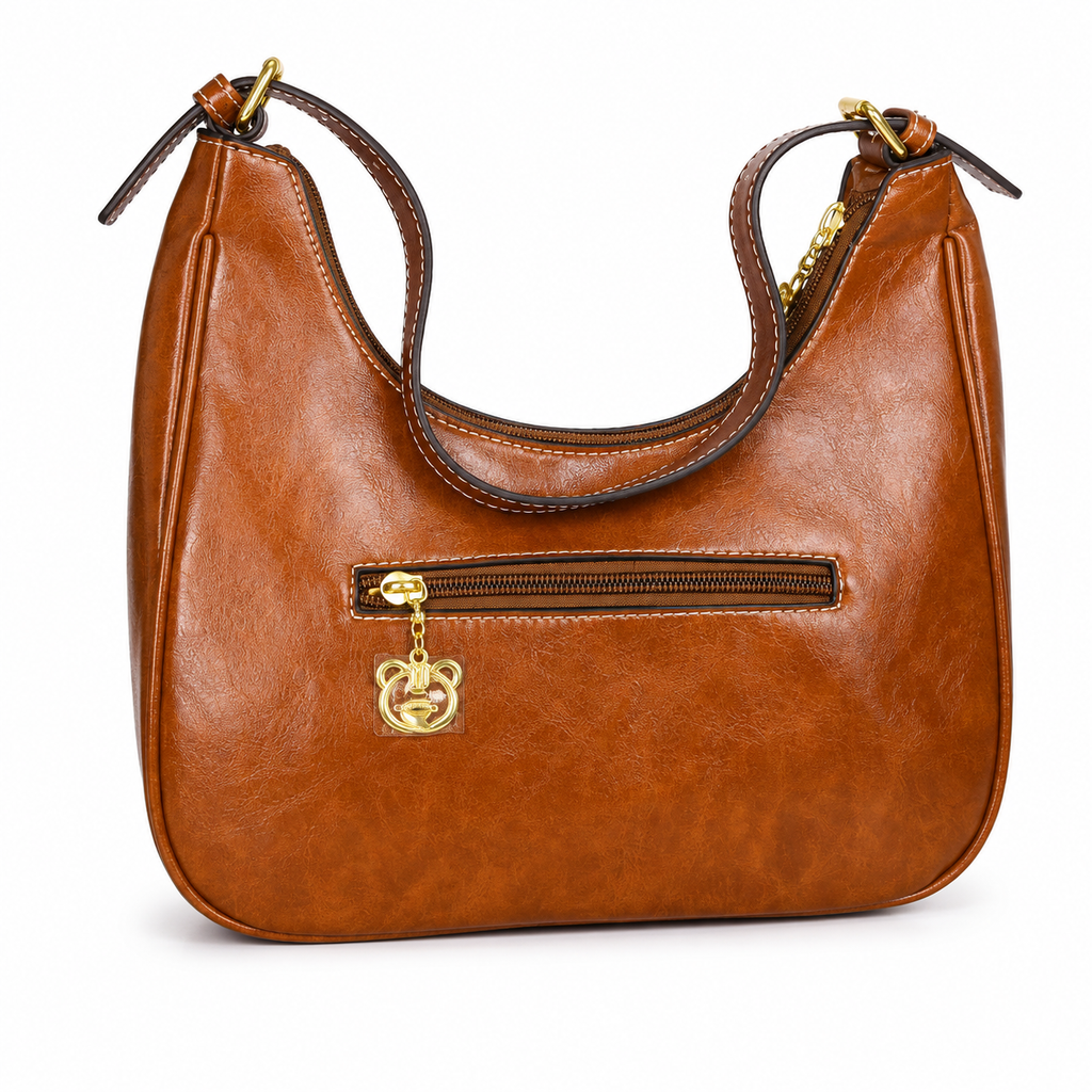 Cute Bear Charm Shoulder Bag for Women