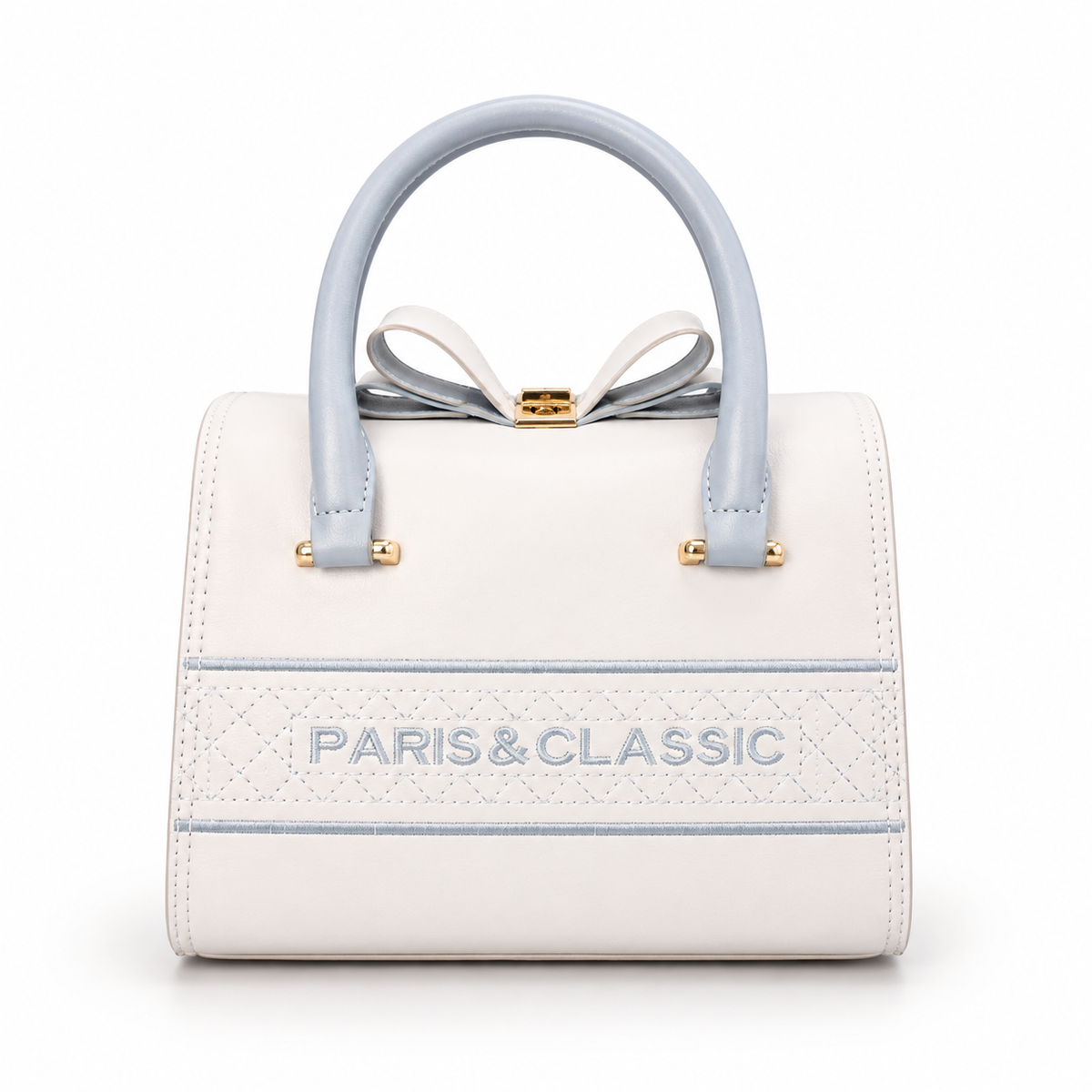 Luxury Bow Accent Top Handle Satchel Bag for Women | Premium PU Leather Crossbody Handbag