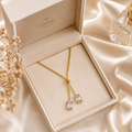 Gold Plated Adjustable Crystal Slider Necklace for Women | Anti-Tarnish Minimalist Pendant Necklace
