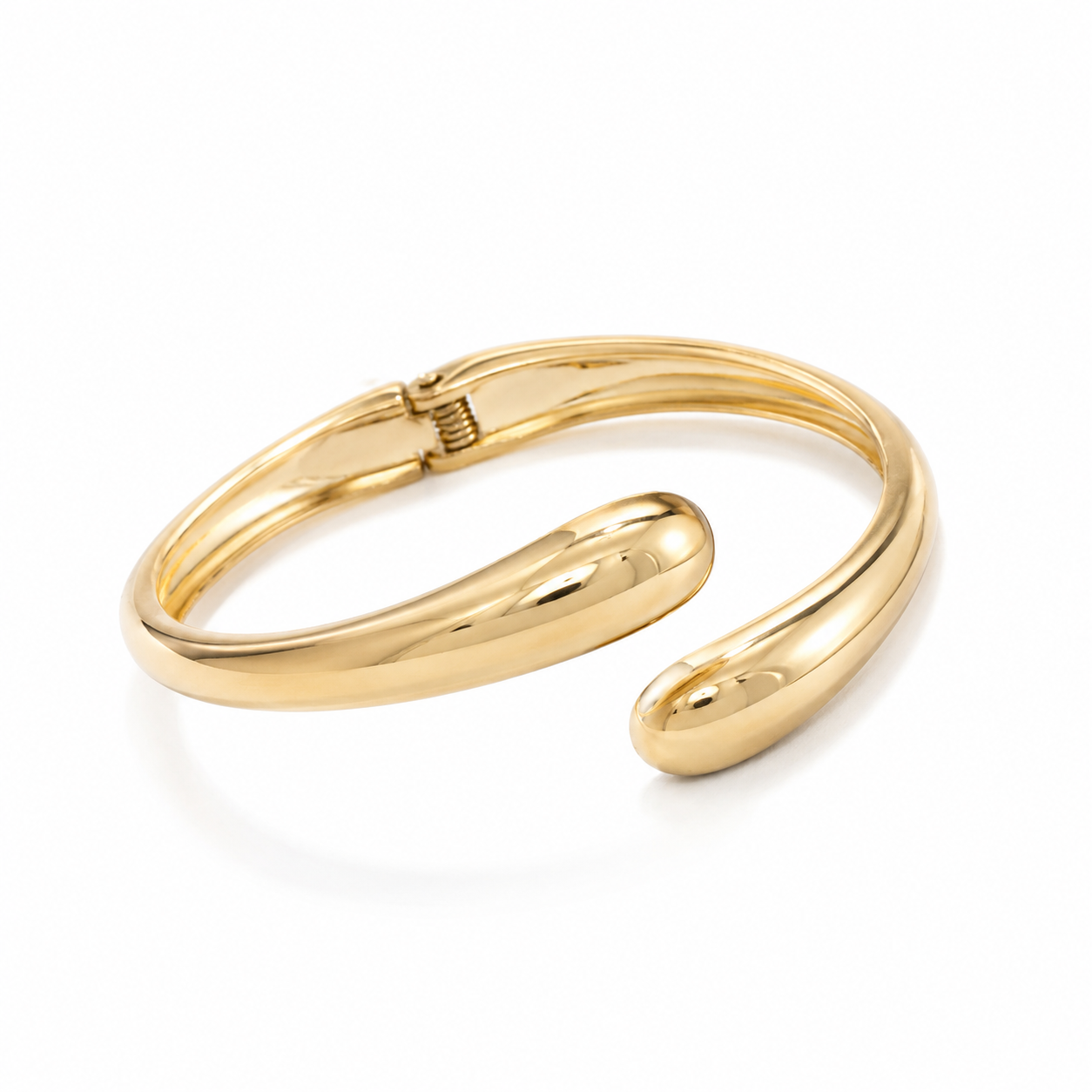 18K Gold Plated Minimalist Open Cuff Bangle | Premium Anti-Tarnish Bracelet for Women