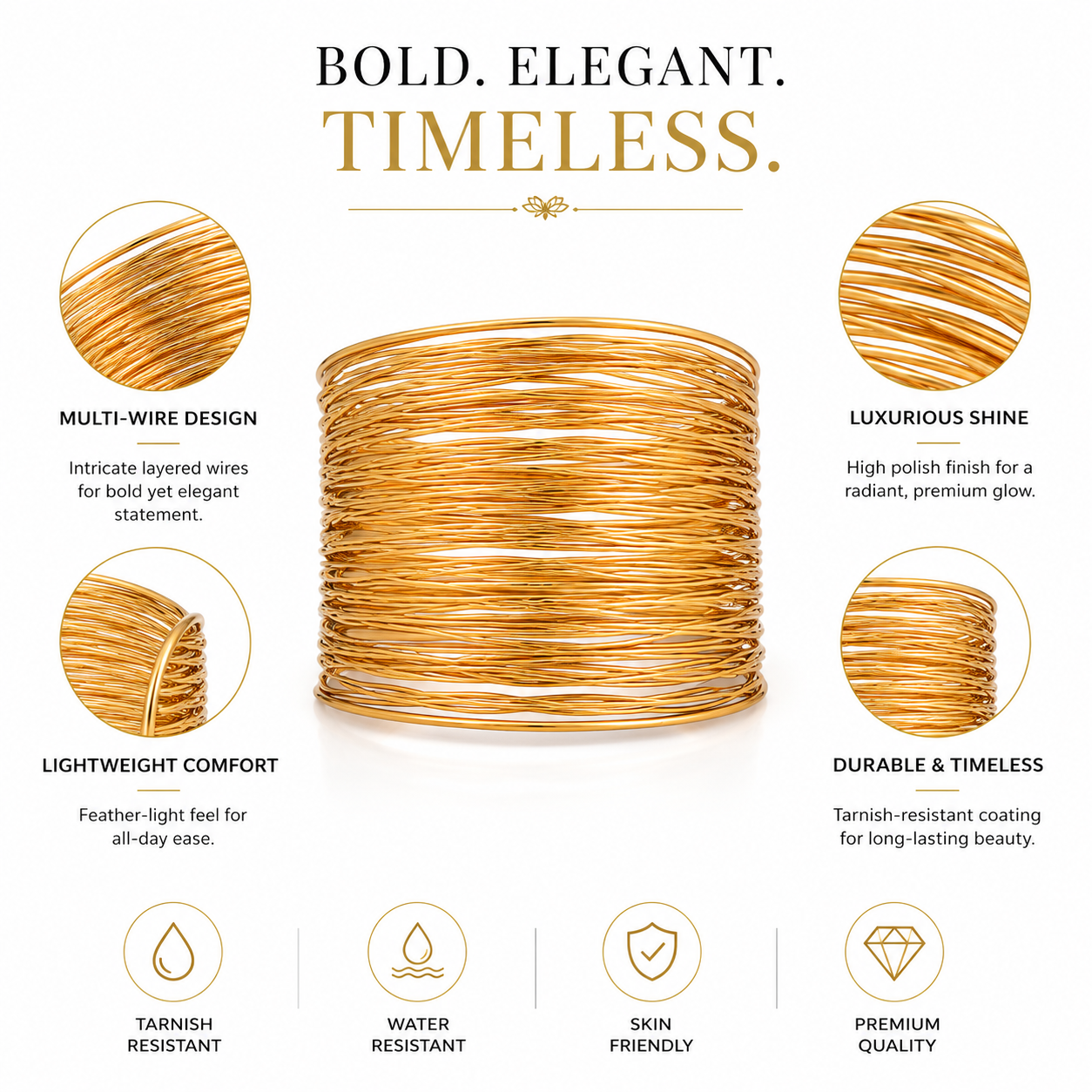 Gold Jewelry Wire Roll | Premium Craft Wire for Jewelry Making