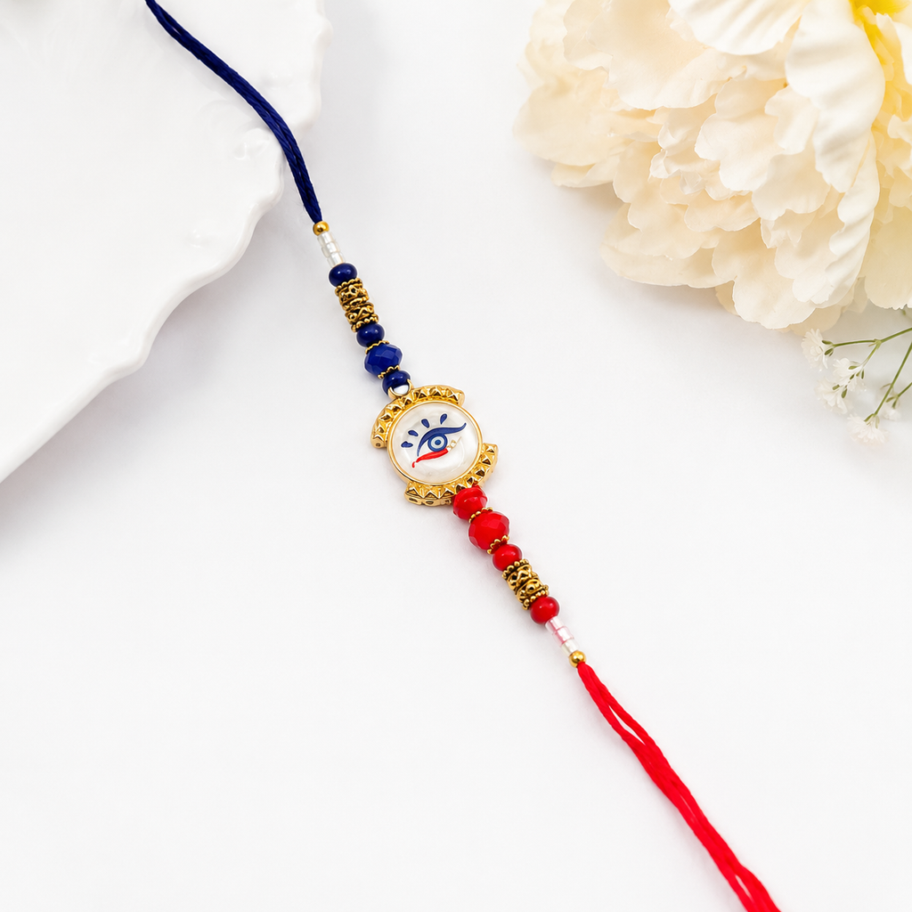 Evil Eye Designer Rakhi for Brother – Premium Nazar Rakhi