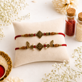 Premium Om Bhaiya Bhabhi Rakhi Set – Designer Rakhi