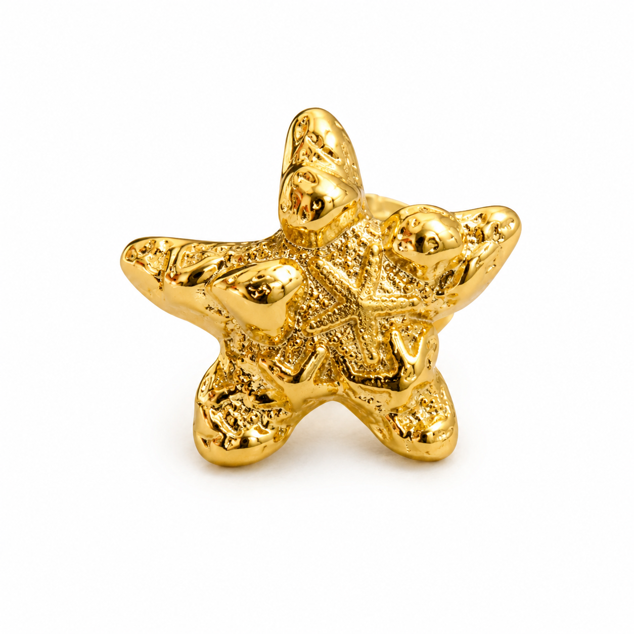 Golden Star Adjustable Ring | 18K Gold Plated Anti Tarnish Ring