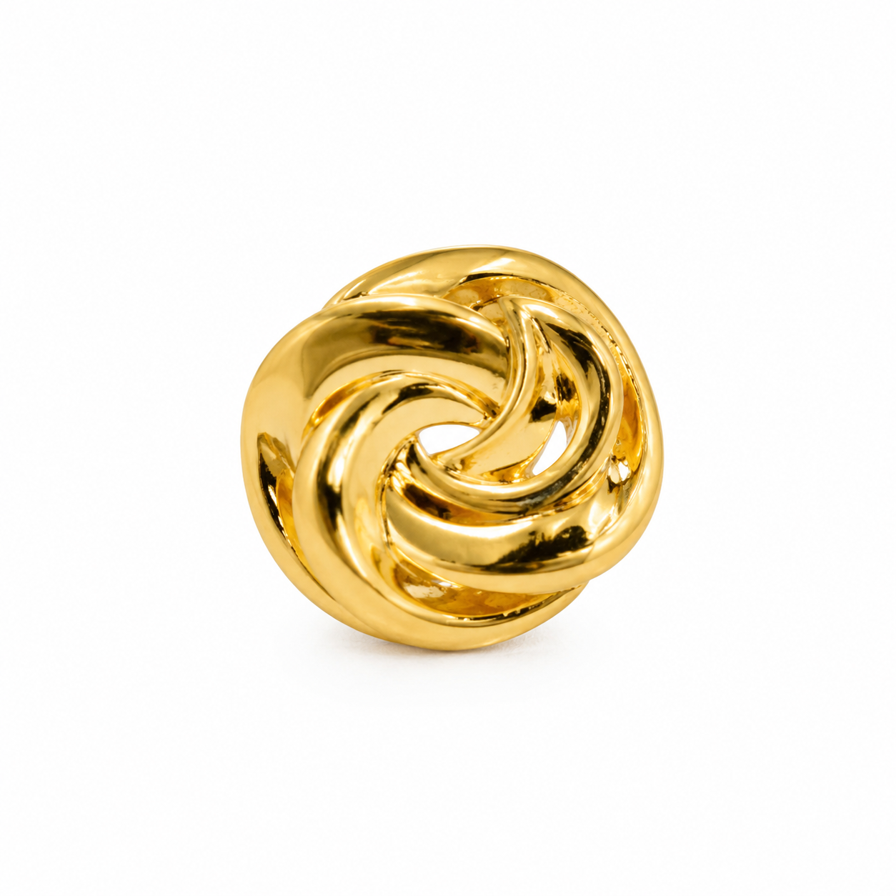 Golden Infinity Knot Adjustable Ring | 18K Gold Plated Anti Tarnish Ring