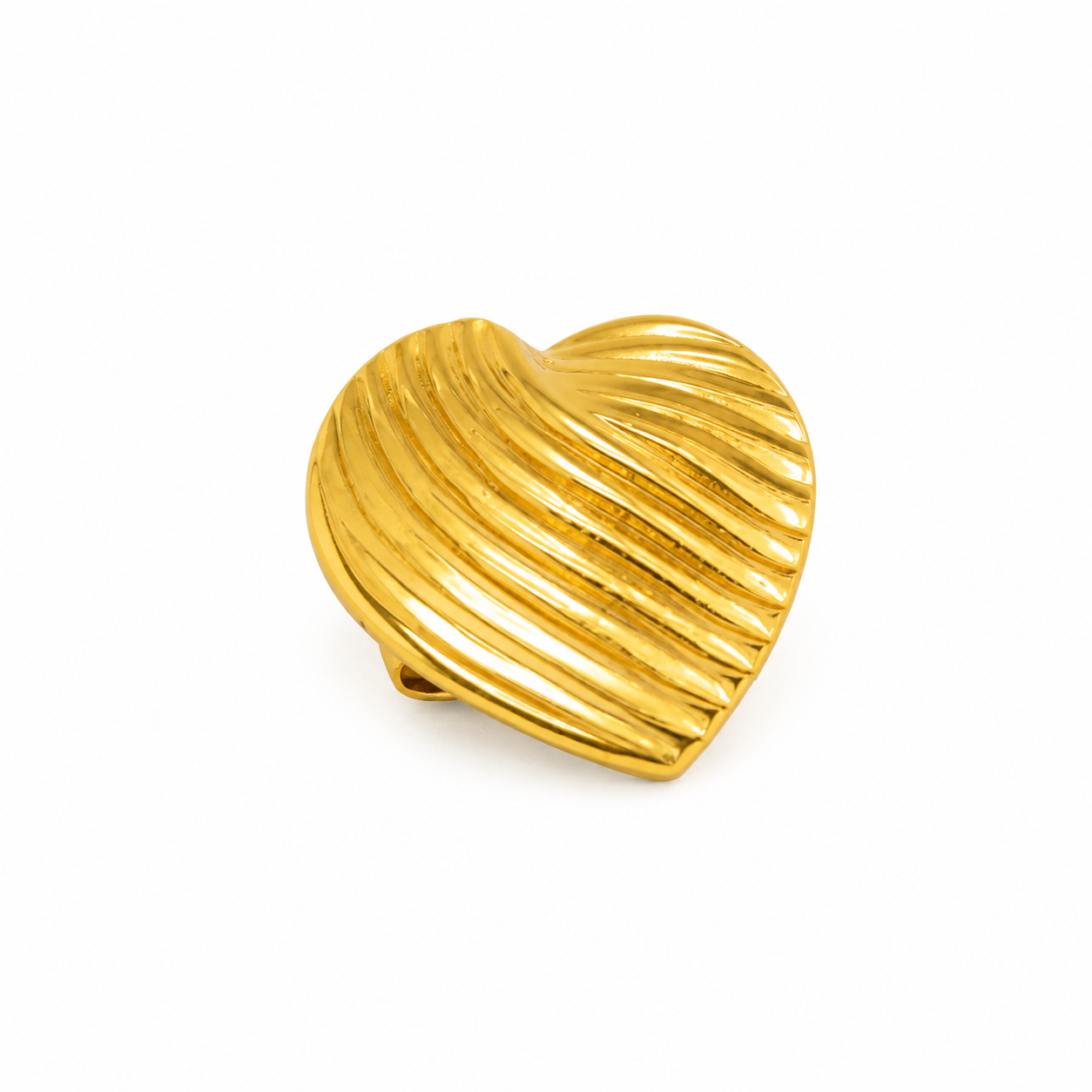 Golden Heart Adjustable Ring | 18K Gold Plated Anti Tarnish Ring