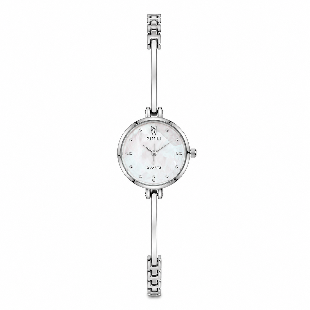 Luxury Silver Bracelet Watch for Women | Elegant Quartz Analog Wrist Watch