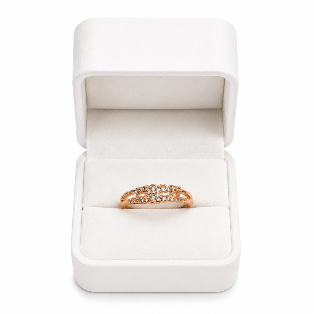 Bloom Lace Ring in 18K Rose Gold Vermeil