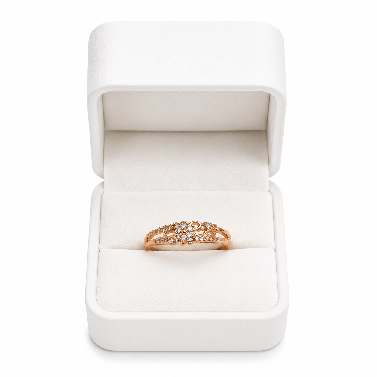 Bloom Lace Ring in 18K Rose Gold Vermeil
