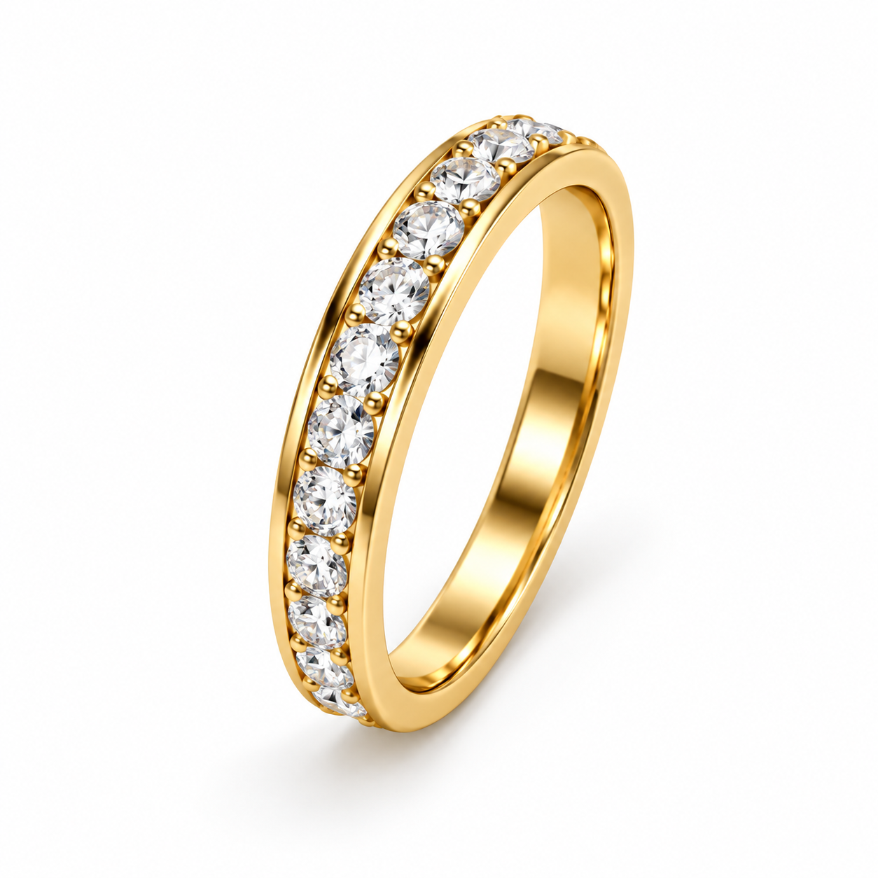 Gold-Tone Couple Ring Set of 2 for Women