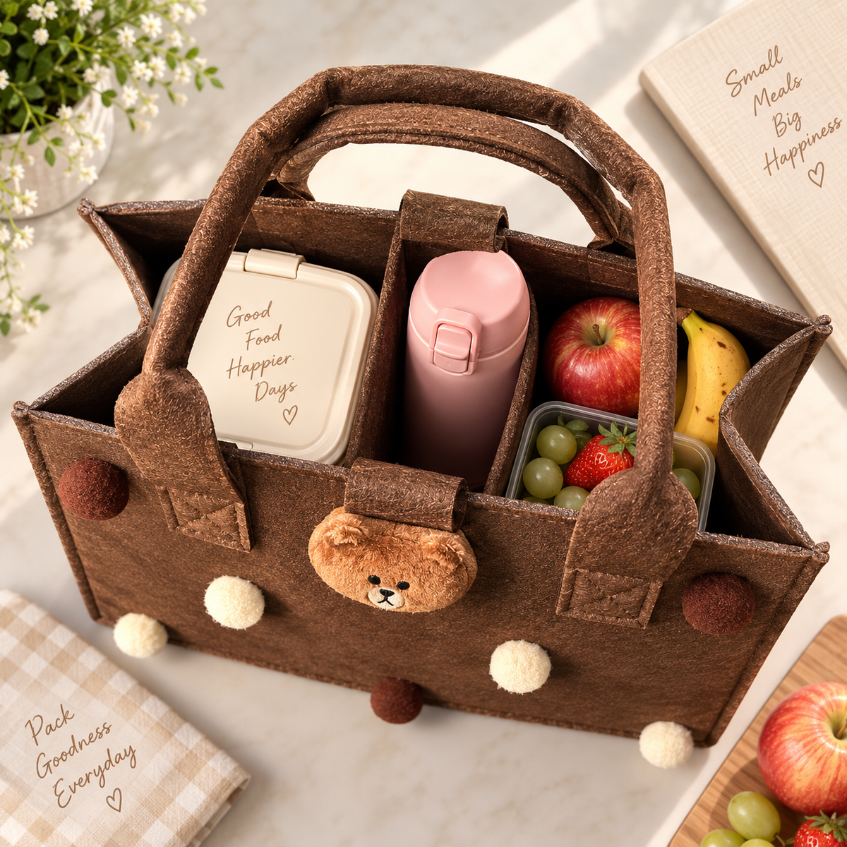 Cute Felt Lunch Bag