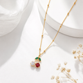 Sweetheart Cherry Blossom Pendant Necklace for Women
