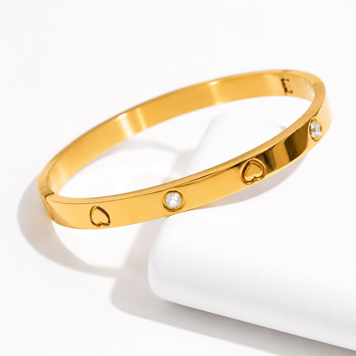 Crystal Love Bangle Bracelet