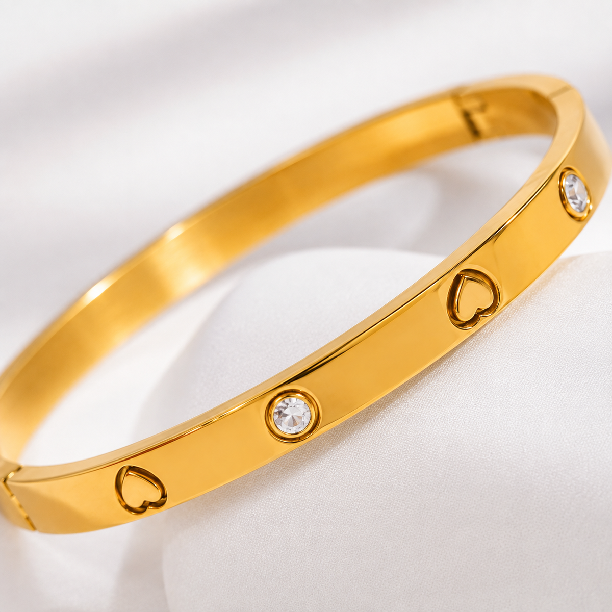 Crystal Love Bangle Bracelet