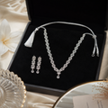 Elegant Silver Filigree Jewelry Set for Women