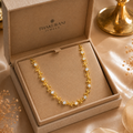 Elegant Zircon Floral Link Necklace for Women