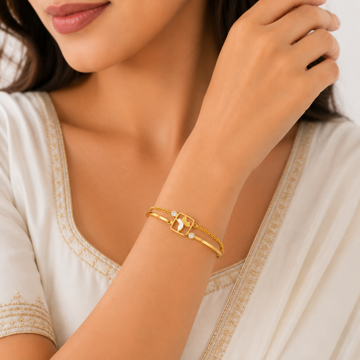 Elegant Gold Butterfly Bracelet for Women | Anti Tarnish & Waterproof