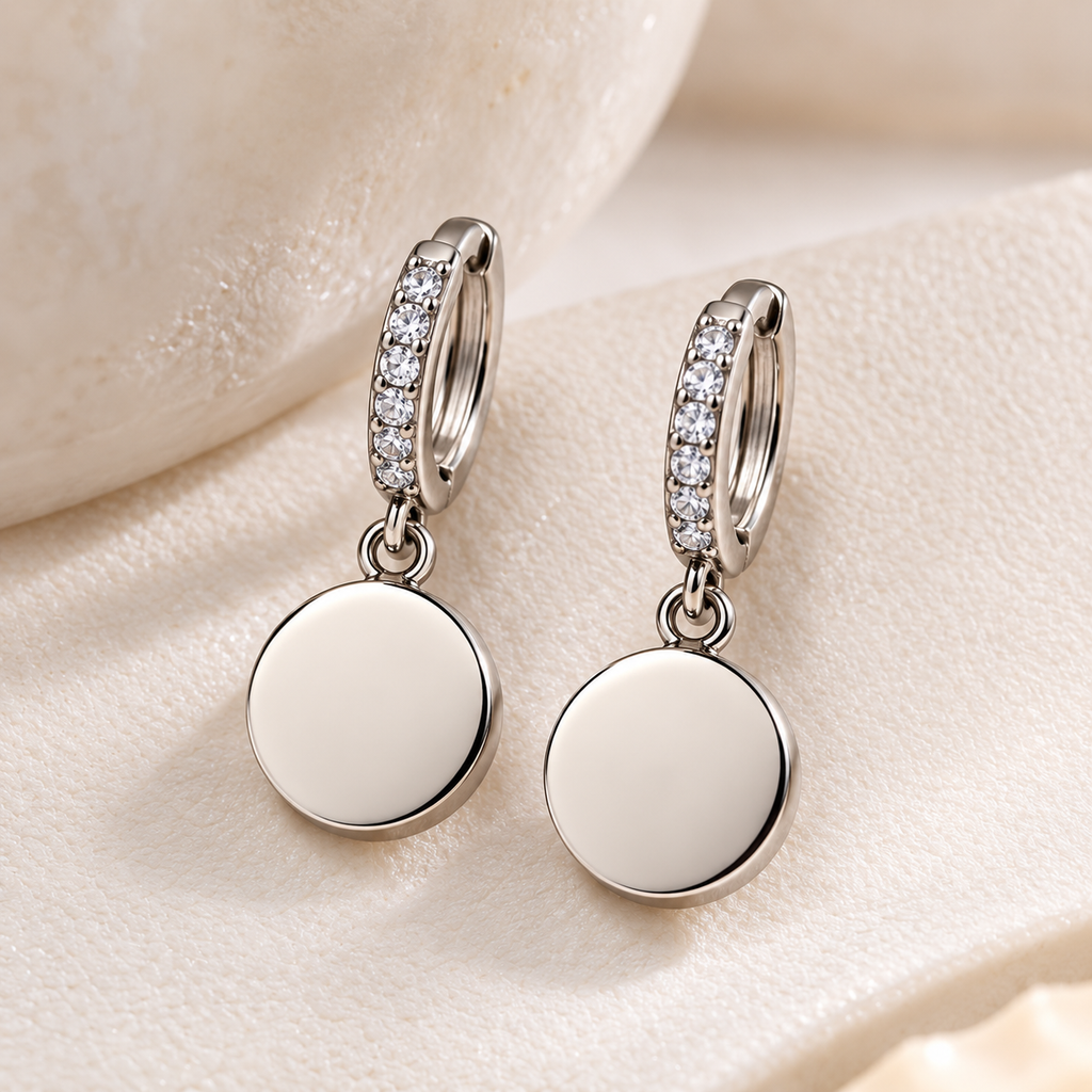 Silver-Plated Hoop Earrings Combo Set of 3 for Women