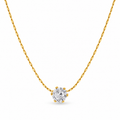 Delicate Diamond Studded Necklace