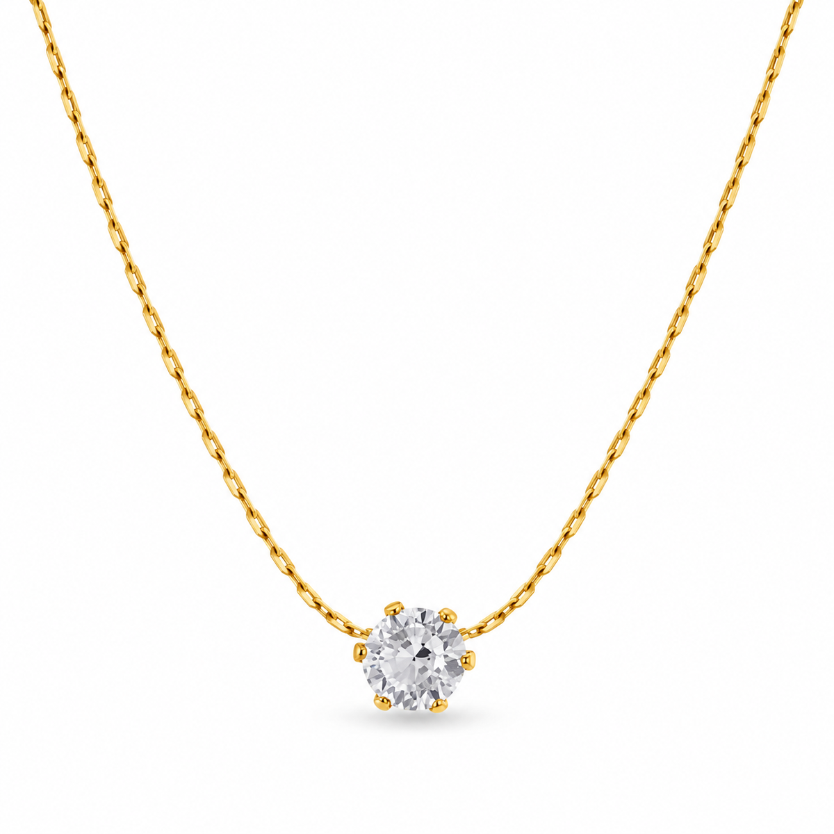 Delicate Diamond Studded Necklace