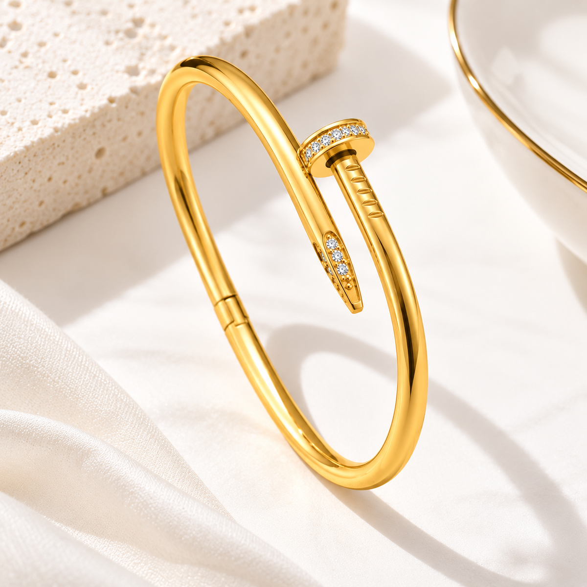 Nail Bangle Bracelet