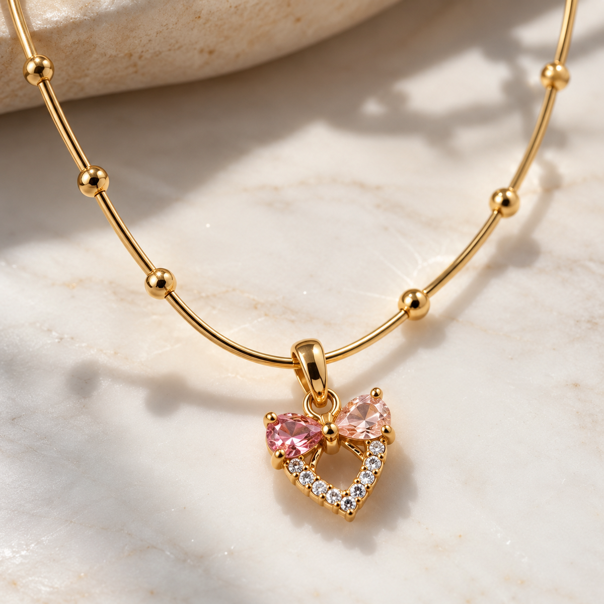 Elegant Heart Pendant Necklace for Women